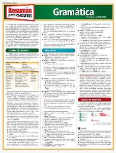 RESUMAO PARA CONCURSO - GRAMATICA