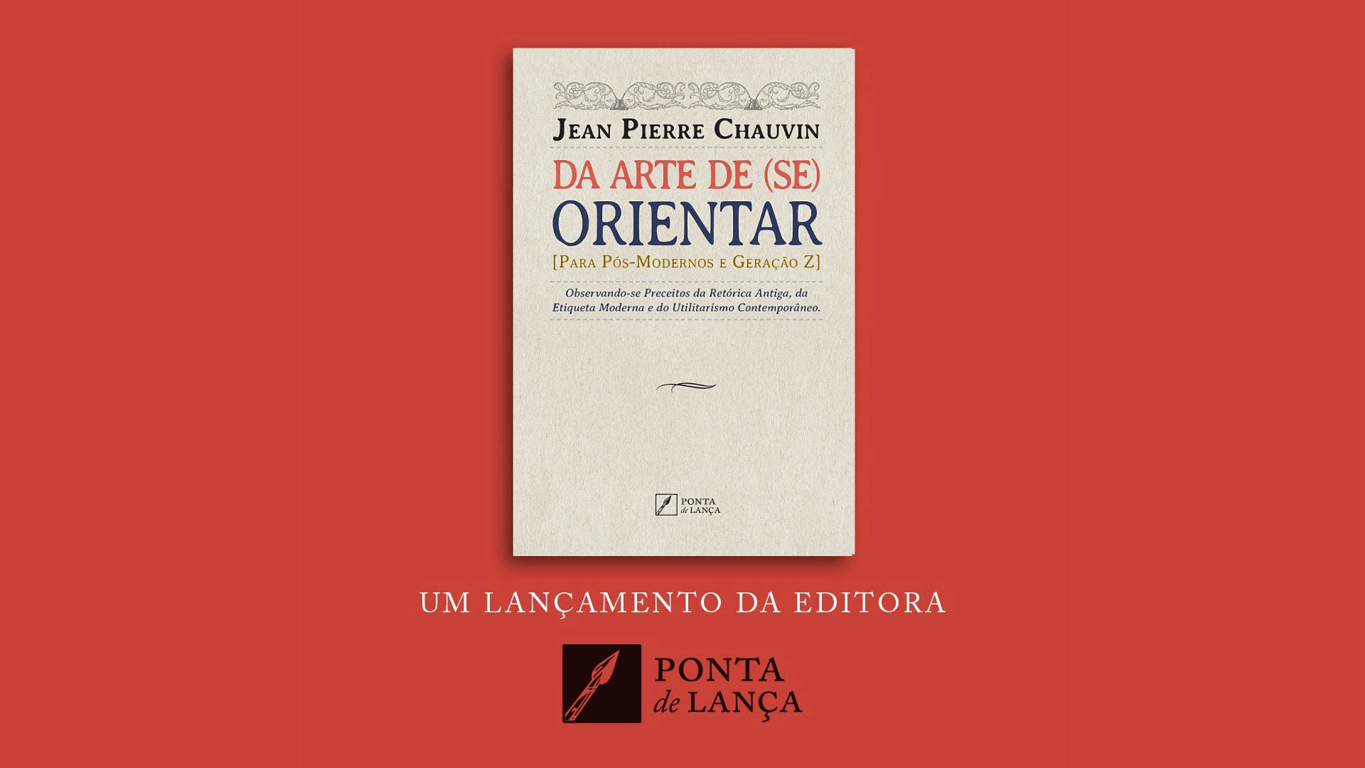 Disponível em pré-venda para lançamento em 20 de junho, 'Da Arte de se Orientar' de Jean Pierre Chauvin. 