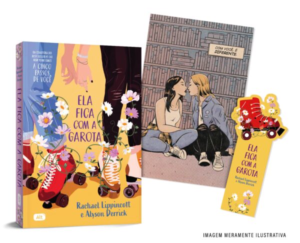 Ela Fica com a Garota + Brindes (card e Marcador)