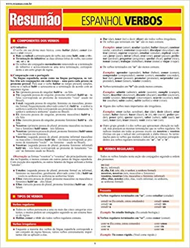Espanhol Verbos - Colecao Resumao