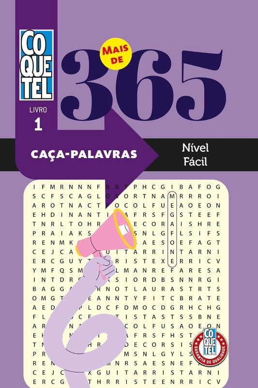 Livro Coquetel Mais de 365 Caça-palavras 1
