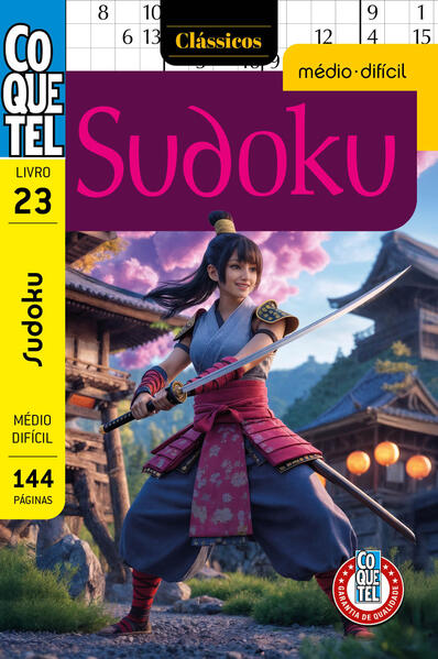 Livro Coquetel Sudoku Médio-difícil 23 S/p