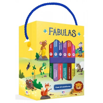 Fabulas - Box com 12 Mini Livros